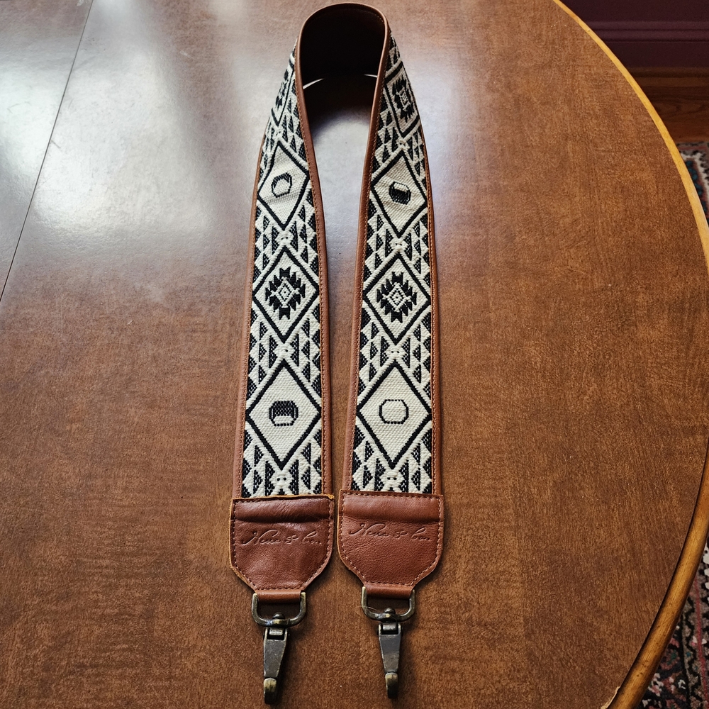 Nena & Co Huipil and Cafe Leather Strap